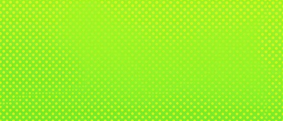 Bright green and yellow polka dots in a retro comic book style background, yellow, graphic design, 70s and 80s inspired
