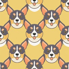 Obraz premium pattern with dogs