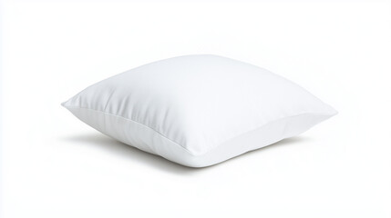 Soft, Square Pillow: A classic, simple, and elegant white square pillow, perfect for adding a touch of comfort and style to any room.  