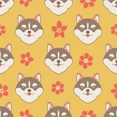 Obraz premium seamless pattern with cats