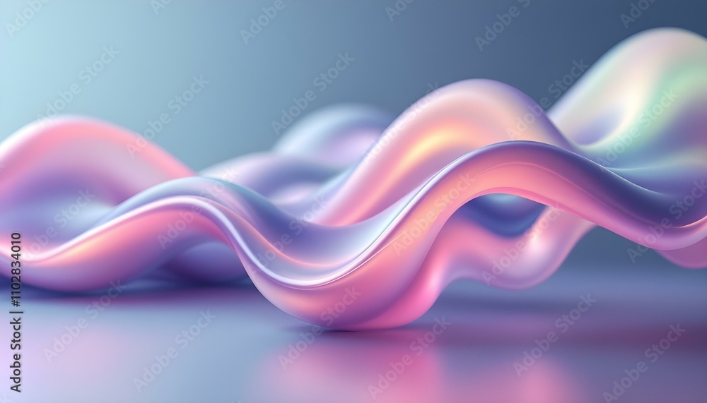 Poster abstract iridescent holographic liquid background technology wallpaper neon futuristic flow data dig