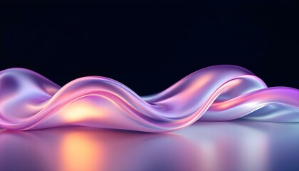 Abstract iridescent holographic liquid background technology wallpaper neon futuristic flow data digital. Abstract fluid 3d renders holographic iridescent neon curved waves in motion dark background