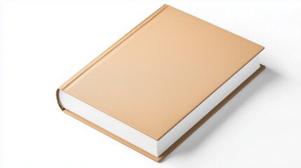 Beige Hardcover Book Mockup 
