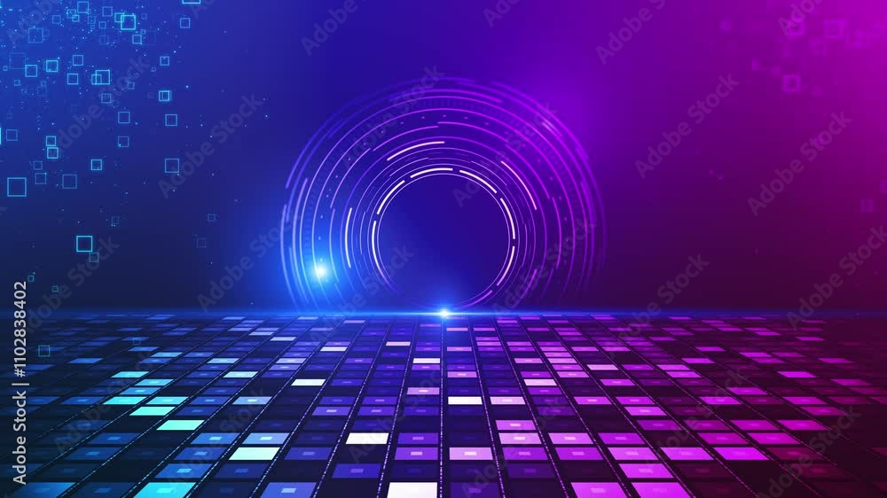 Poster digital ai big data science, innovation future tech metaverse technology speed connect background, c