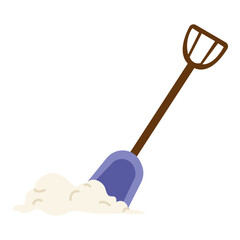 shovel for snow in winter season