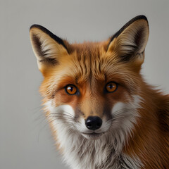 Fototapeta premium picture of a fox with a big smile