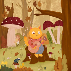 autumn forest background