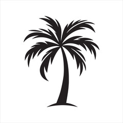 palm tree silhouette vector illustration