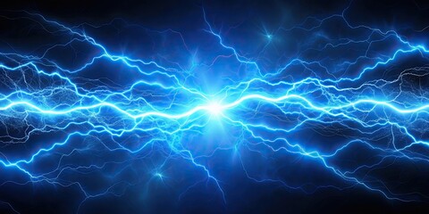Blue lightning streaks on abstract background, blue, lightning, streaks, abstract, background, power, energy, electric