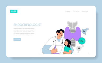 Medical Visits for Inclusive Children. Flat Vector Illustration