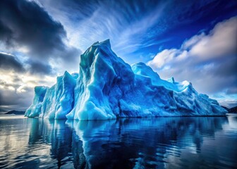 Close-Up Iceberg Photography: Arctic Glacial Ice, Stunning Blue Ice, Frozen Ocean, Antarctic Landscape, Nature Photography