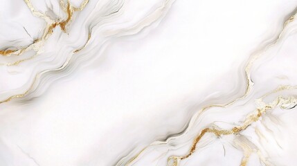 Elegant Abstract White and Gold Marble Background for Design Projects
