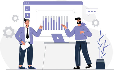 Business Coaching Concept Illustration