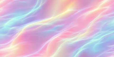 Fototapeta premium Iridescent Rainbow Pastel Texture Holographic Marble Background Abstract Pattern