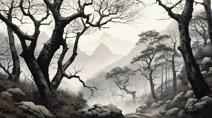 I think about healing while walking down the forest path 