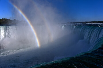 Fototapeta premium Niagara Falls - Bridal Veil & Horseshoe Falls Rainbow
