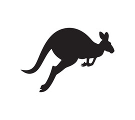 Kangaroo silhouette vector 