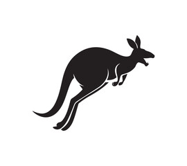 Kangaroo silhouette vector 