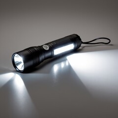 Fototapeta premium LED flashlight isolated