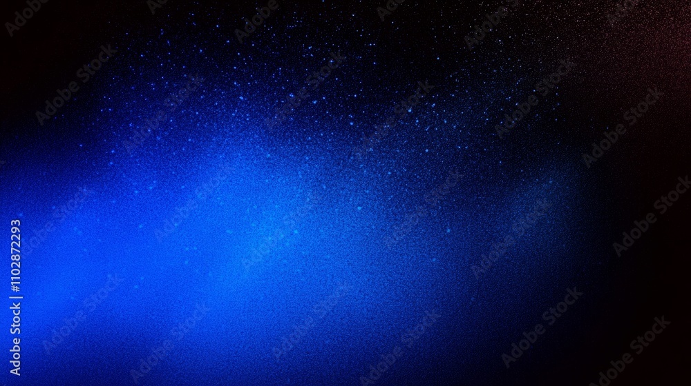 Poster deep black to vibrant blue gradient abstract background with speckled texture and smooth transition