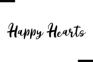 Happy Hearts Christmas quotes cursive text typography