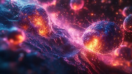 Fototapeta premium Artistic Visualization of Precision Oncology Concepts