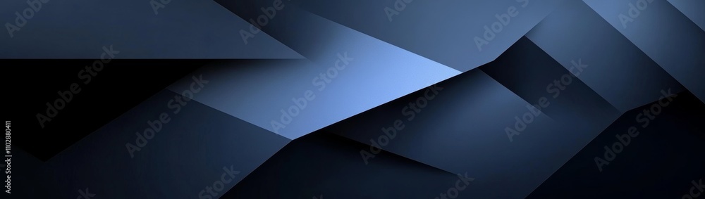 Aufkleber abstract blue geometric background with dark tones 3d effect and smooth gradient for modern design