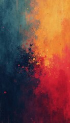 Fototapeta premium Noisy Grain Overlaid on Gradient Canvas for a Creative and Bold Digital Art Design with Abstract Texture and Style.