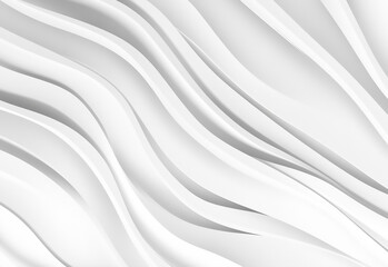 Obraz premium Abstract White Fabric with Smooth, Flowing Curves Elegant Abstract White Background with Smooth Curves and Minimalist Design
