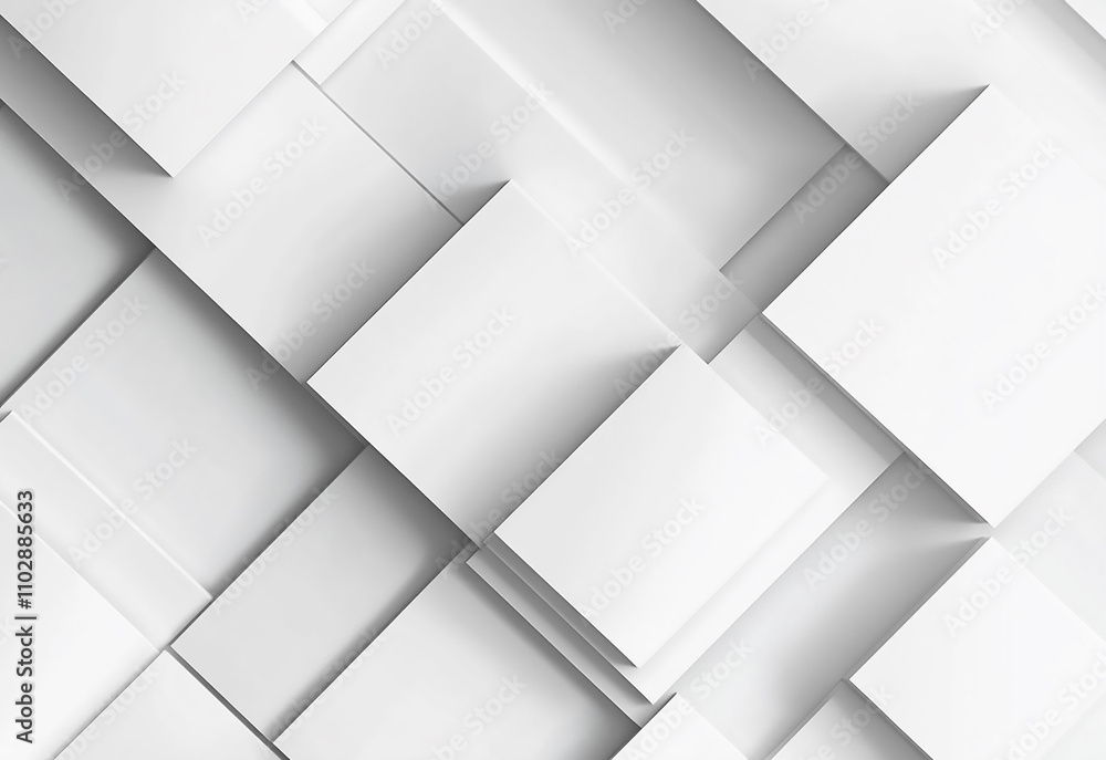 Aufkleber abstract white background with geometric shapes and lines, vector presentation design template for b