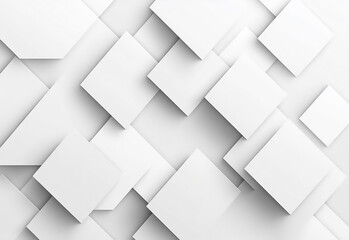 Abstract white background with geometric shapes and lines, vector presentation design template for business or technology abstract square shape with futuristic concept white background.
