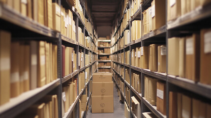Obraz premium Digital document management reduces the need for physical storage space.