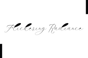 Flickering Radiance text christmas holiday quotes istalist typography