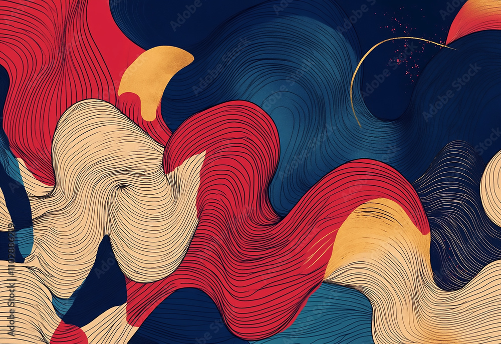 Poster artifical intelligence generated abstract background. abstract color pattern background design