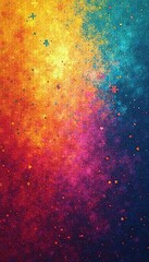 Fototapeta premium Vibrant Gradient with Grainy Noise and Texture Creating a Creative Digital Art Background Full of Intricate Detail.