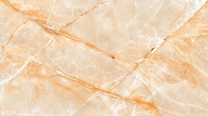 Fototapeta premium Smooth orange marble texture with subtle veins and natural patterns.
