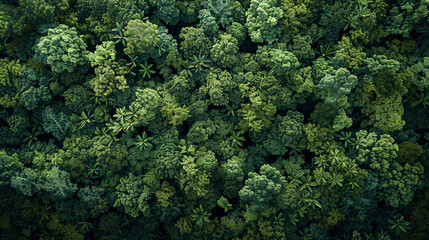 Naklejka premium aerial view of a forest