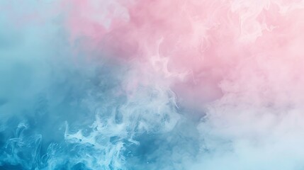 Obraz premium Abstract Blue and Pink Swirling Smoke Background