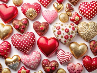 Valentine's Day Heart Graphics:  Love Clipart, Romantic Hearts, Red Pink Hearts, Downloadable Images, Free Hearts, Cute Hearts for Design