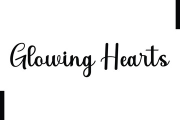 Glowing Hearts text christmas holiday quotes istalist typography