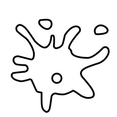 Germ bacteria arranged in thin line style