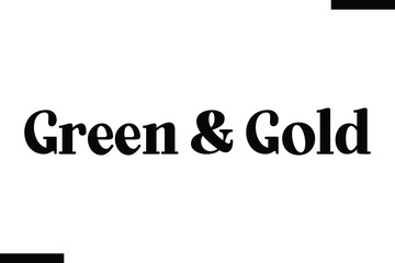 Green & Gold  Christmas trees quotes text typography