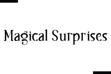 Magical Surprises Christmas quotes cursive text thpography