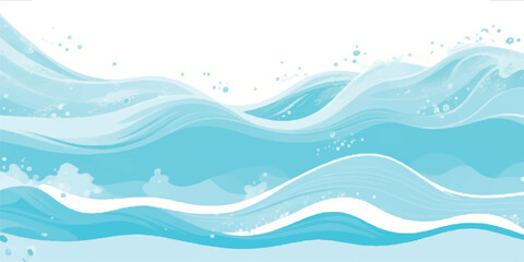 Transparent abstract soft green and blue abstract water color ocean wave texture background. Banner Graphic Resource as background for ocean wave and water wave abstract graphics	