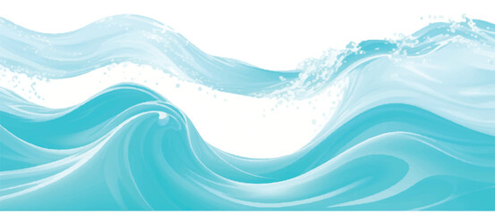 Transparent abstract soft green and blue abstract water color ocean wave texture background. Banner Graphic Resource as background for ocean wave and water wave abstract graphics	