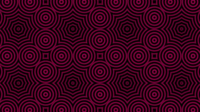 Abstract Crimson and Black Geometric Pattern