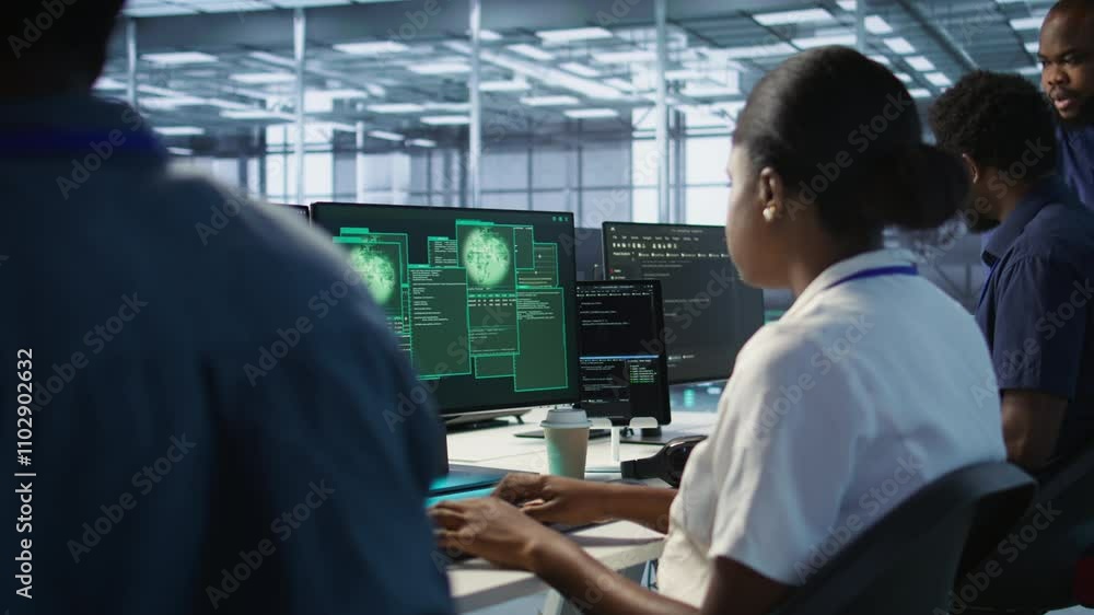 Poster woman requesting help from cybersecurity team after seeing security incidents affecting data center 