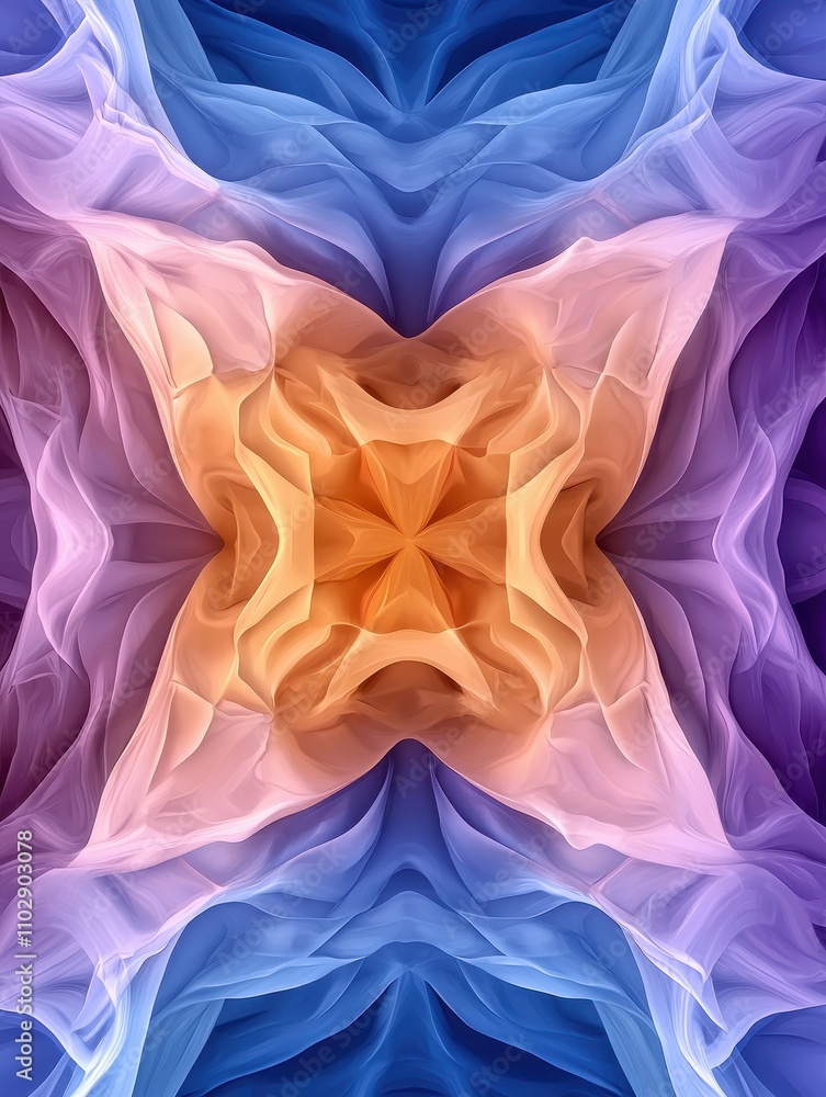 Aufkleber abstract colorful patterns digital art visual design vibrant environment close-up view artistic conc