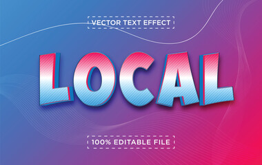 3D Vector Fully Editable Object Text Effect