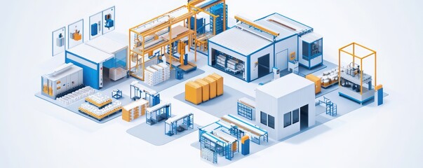 Factory setup with efficient equipment tailored for enhanced production processes.